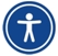 ikona naprowadzająca na informacje z zakresu dostępności instytucji dla osób ze szczególnymi potrzebami