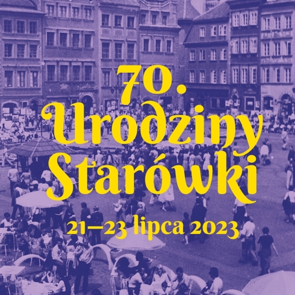 baner uroczystości związanych z 70. urodzinami Starówki