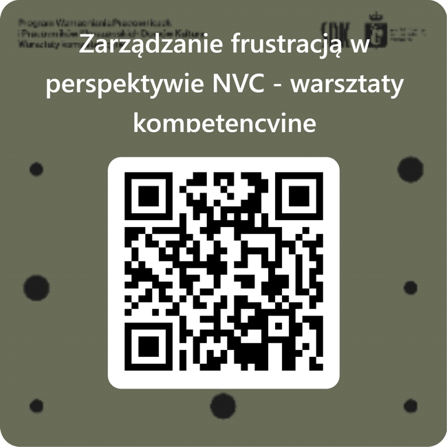 1 obraz w galerii artykułu Zarządzanie frustracją w perspektywie NVC - warsztaty kompetencyjne w ramach Programu Wzmacniania