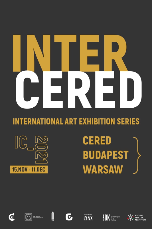 Plakat wystawy Inter-Cered. Napisy. Logotypy organizatorów.